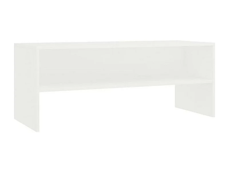 Meuble TV bois blanc Thela 100cm
