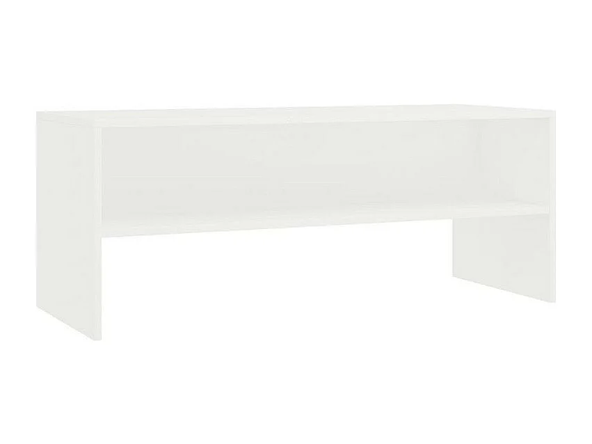 Meuble TV bois blanc Thela 100cm