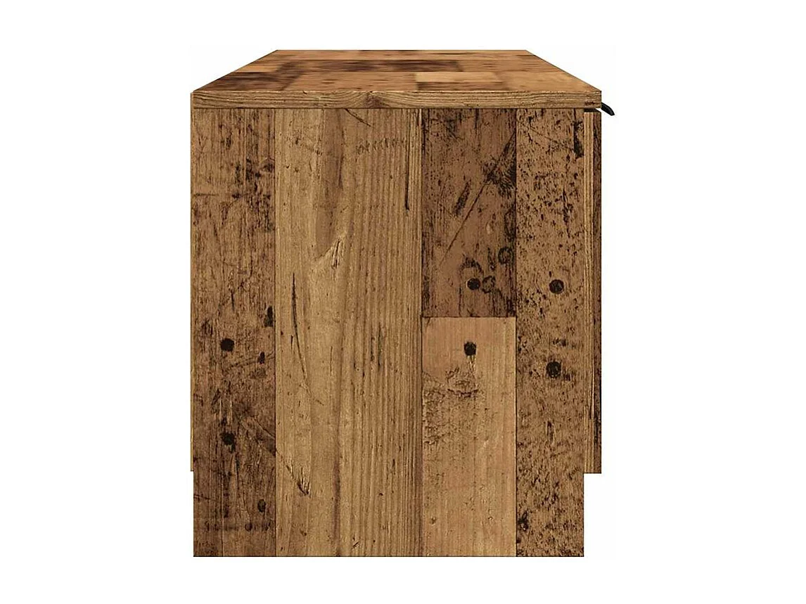 Meuble TV vieux bois 140x35x40 bois d'ingénierie