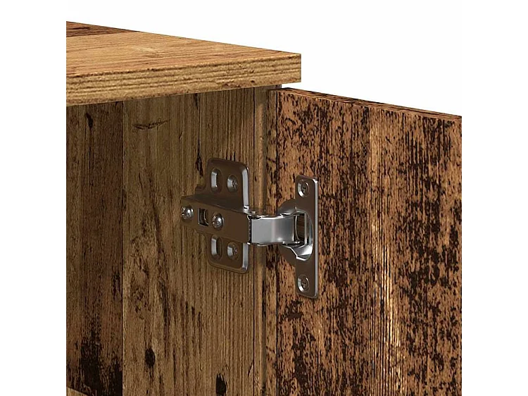 Meuble TV vieux bois 140x35x40 bois d'ingénierie