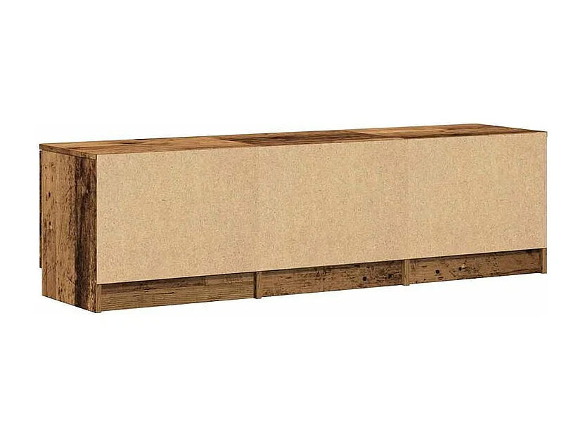 Meuble TV vieux bois 140x35x40 bois d'ingénierie