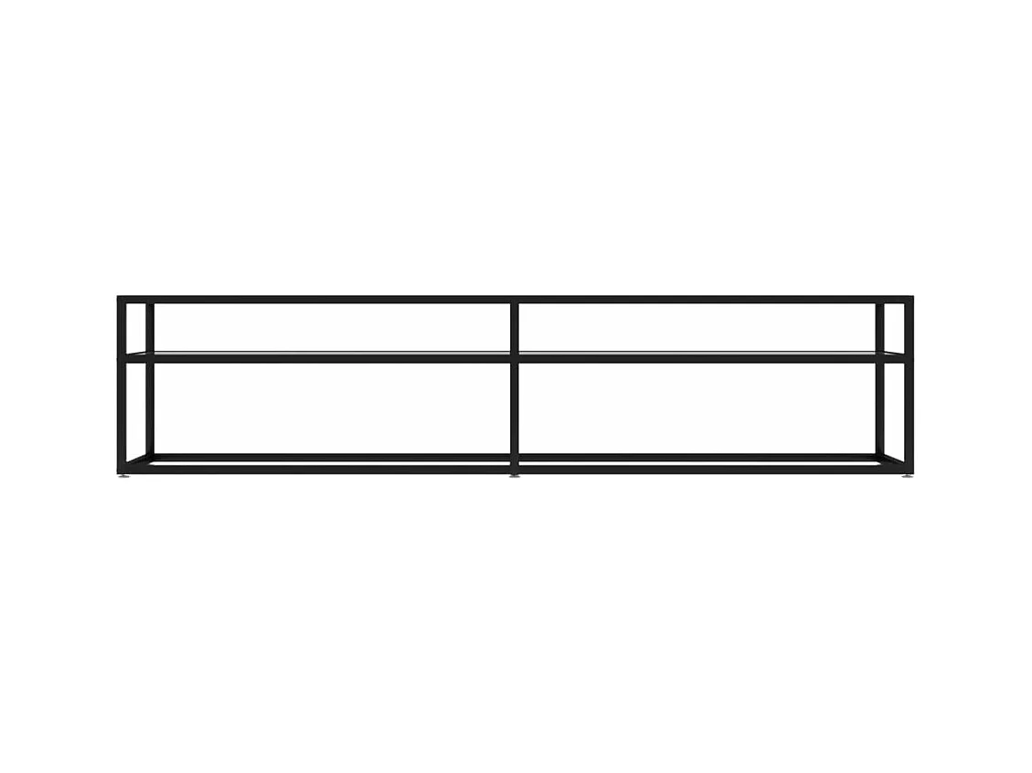 Meuble TV Transparent 180x40x40,5 Verre trempé