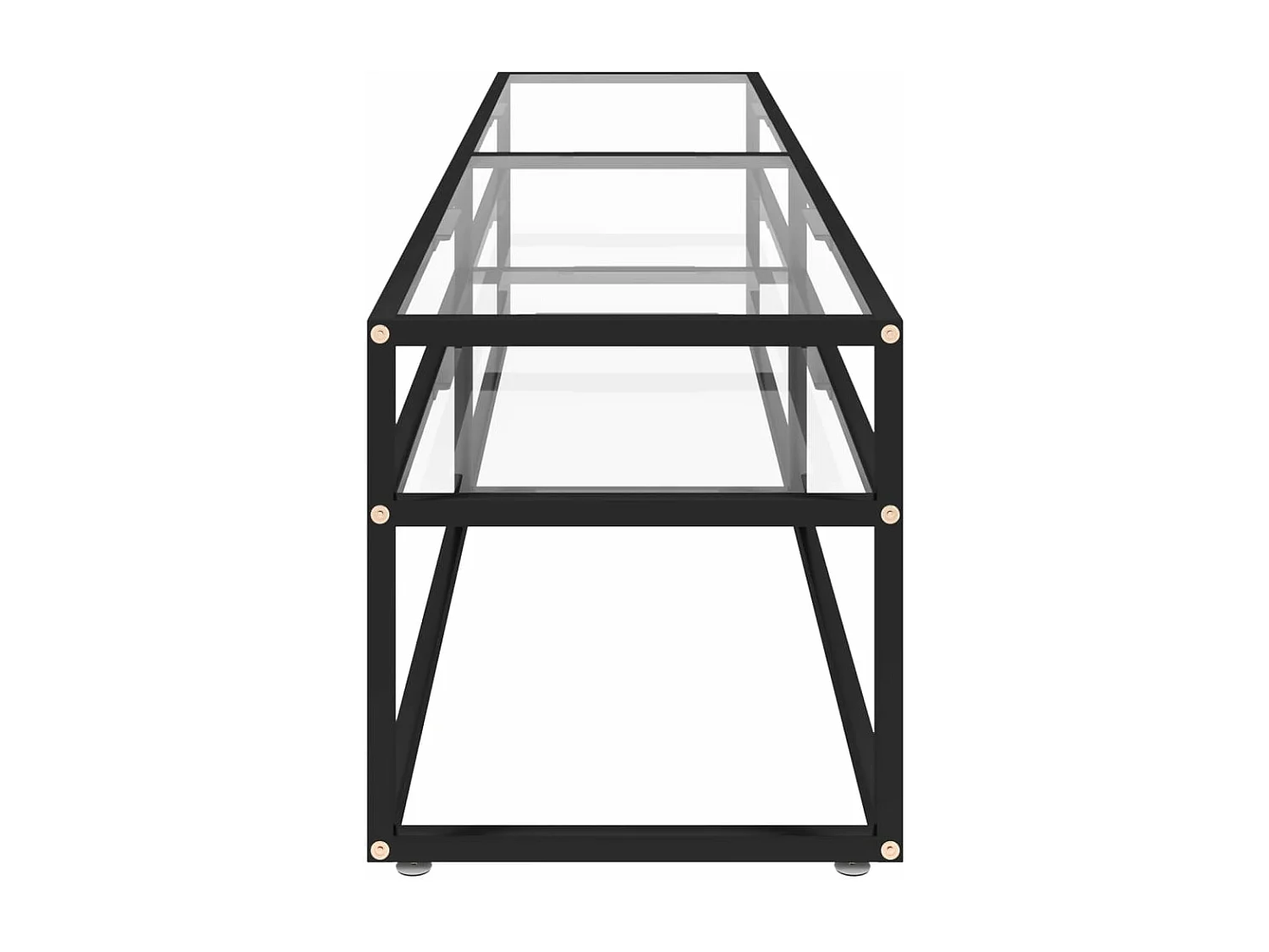 Meuble TV Transparent 180x40x40,5 Verre trempé