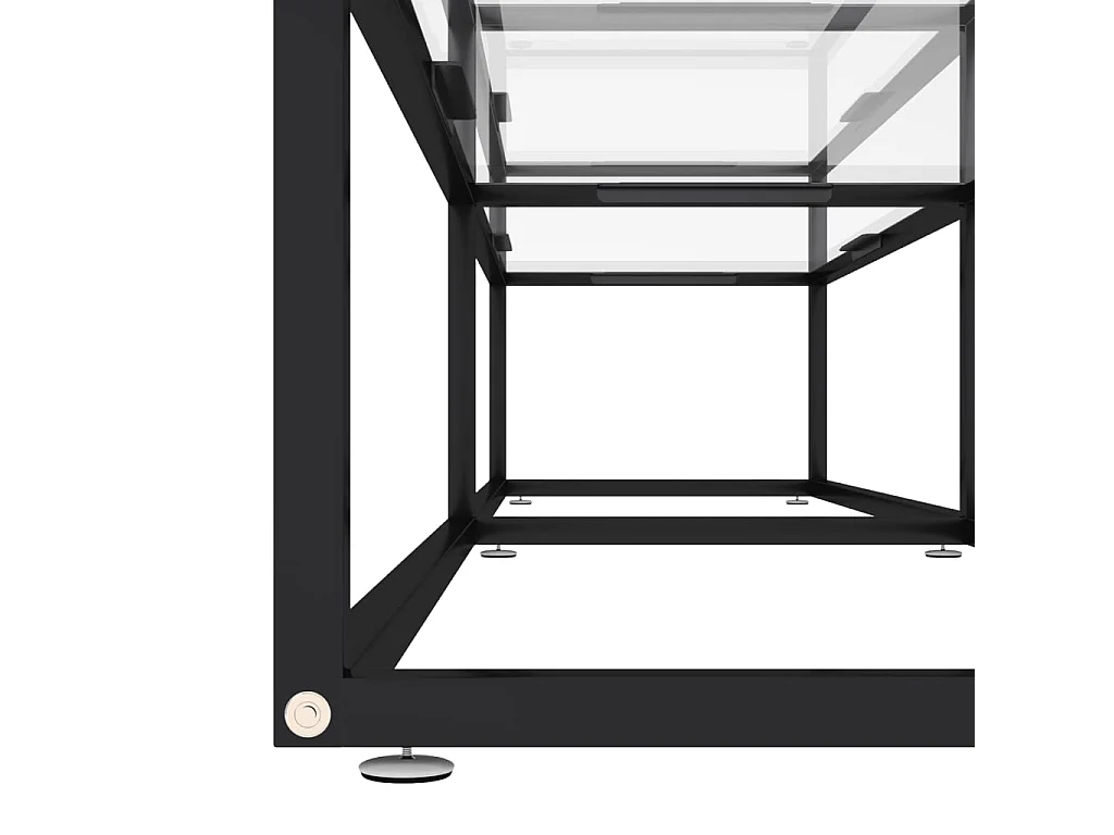 Meuble TV Transparent 180x40x40,5 Verre trempé