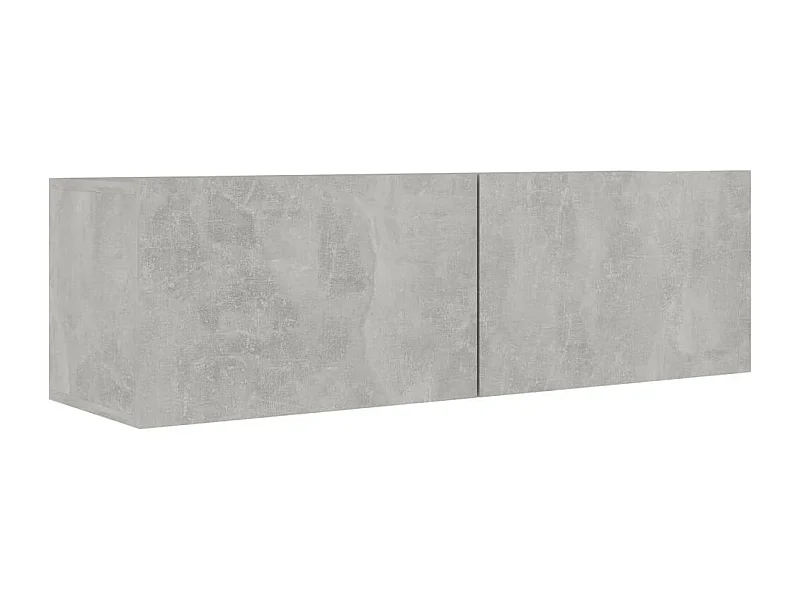 Meuble TV Gris béton 100x30x30