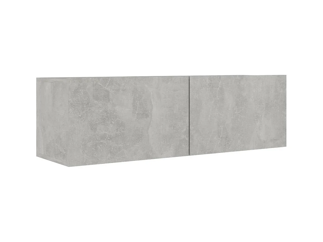 Meuble TV Gris béton 100x30x30