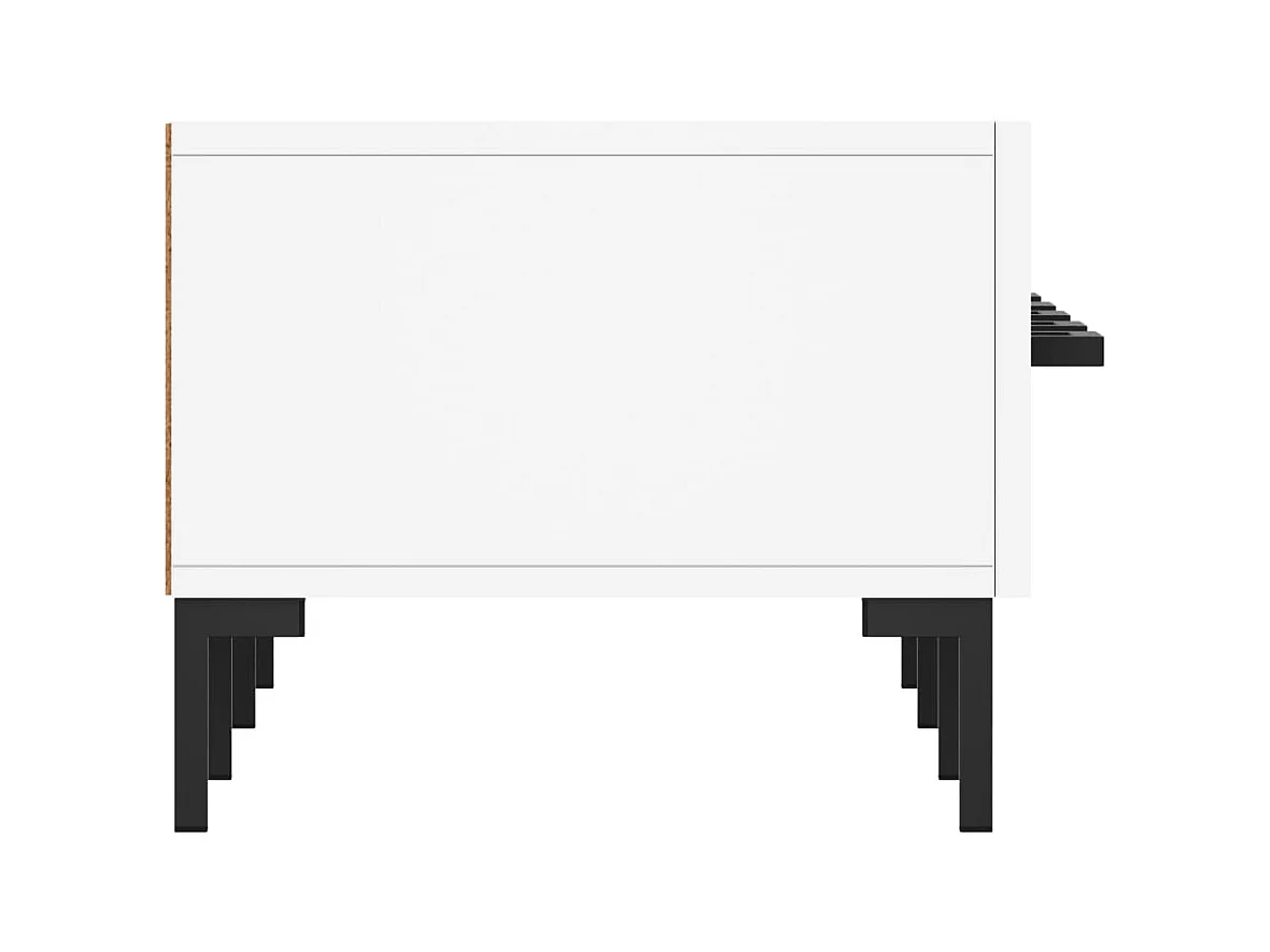 Meuble TV blanc 150x36x30 bois d'ingénierie