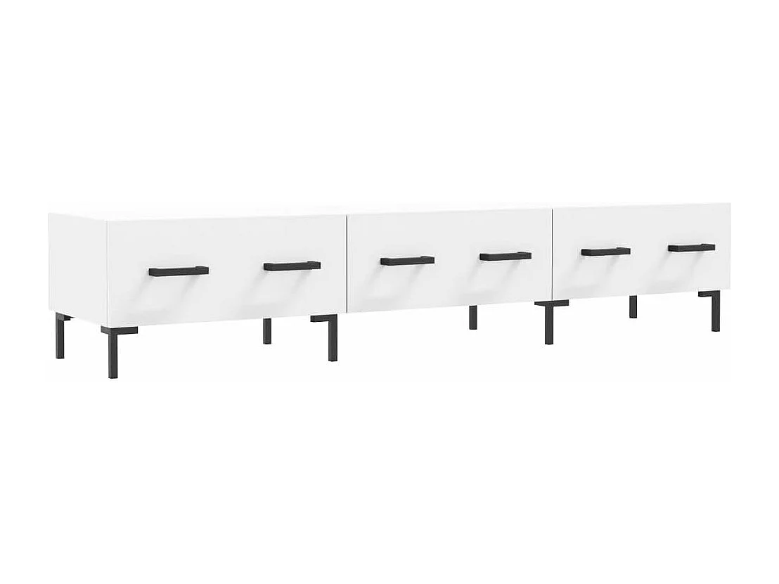 Meuble TV blanc 150x36x30 bois d'ingénierie