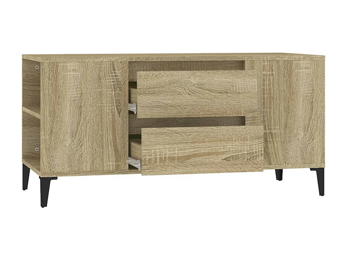 Meuble TV Chêne sonoma 102x44,5x50 Bois d'ingénierie