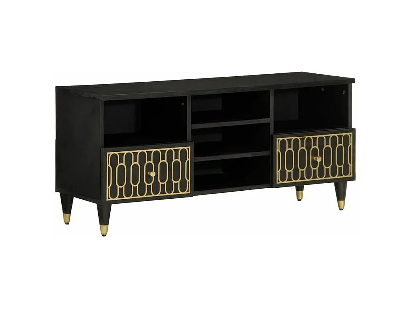 Meuble TV 100x33x46 bois massif de manguier