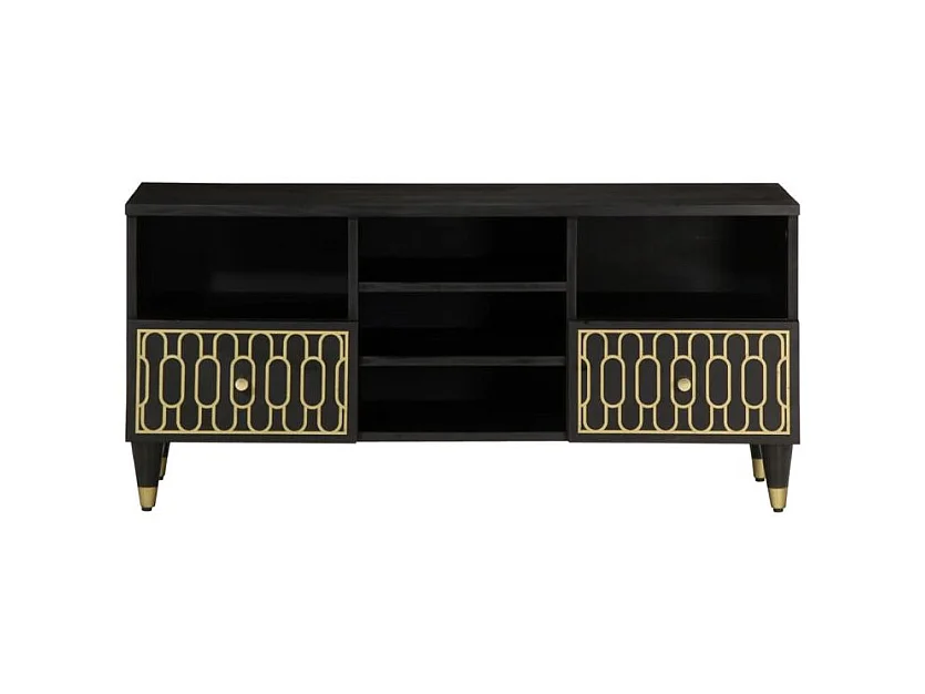 Meuble TV 100x33x46 bois massif de manguier