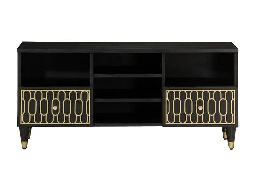 Meuble TV 100x33x46 bois massif de manguier