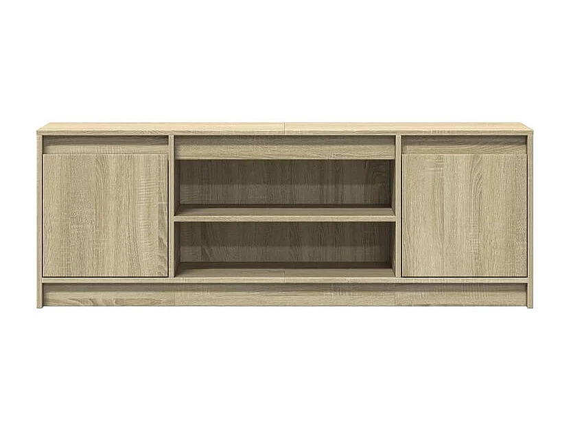 Meuble TV avec LED chêne sonoma 139,5x34x50 bois d'ingénierie