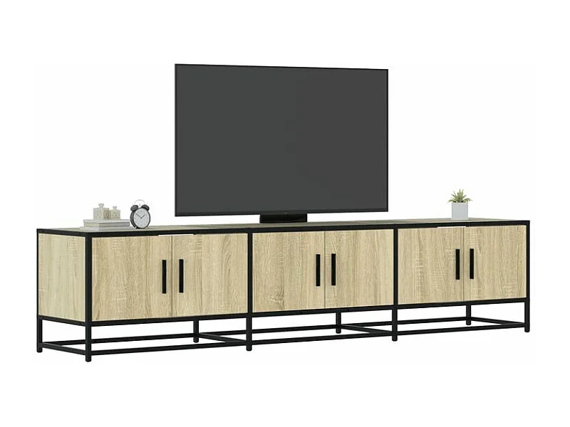 Meuble TV chêne sonoma 180x35x41 bois d'ingénierie
