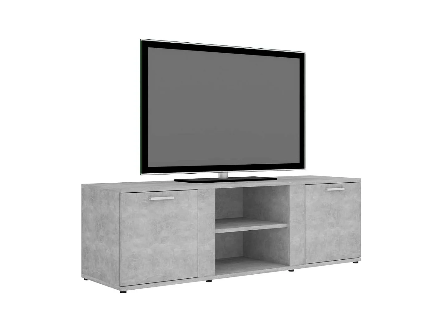 Meuble TV Gris béton 120x34x37