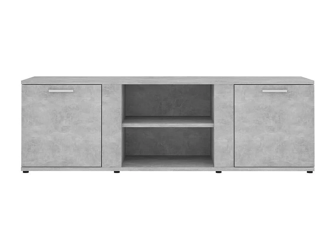 Meuble TV Gris béton 120x34x37