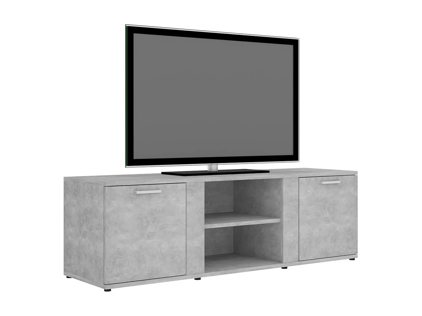 Meuble TV Gris béton 120x34x37