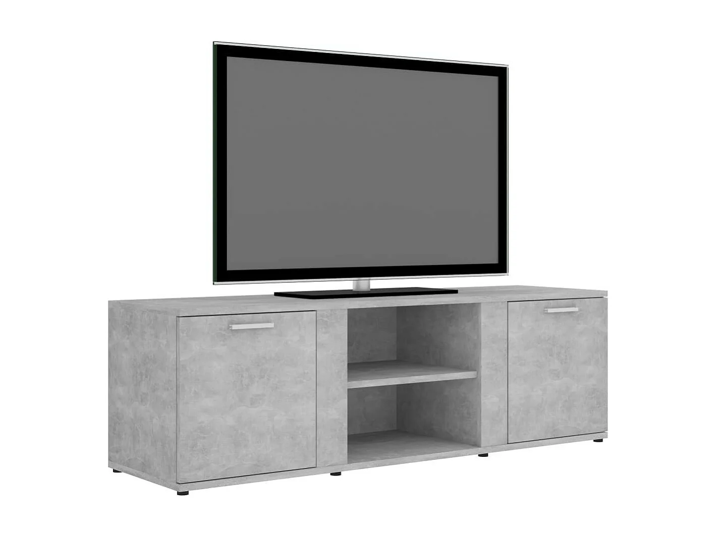 Meuble TV Gris béton 120x34x37