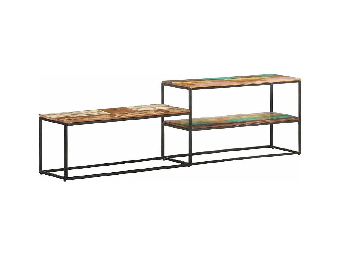 Meuble TV 180x30x50 Bois de récupération massif