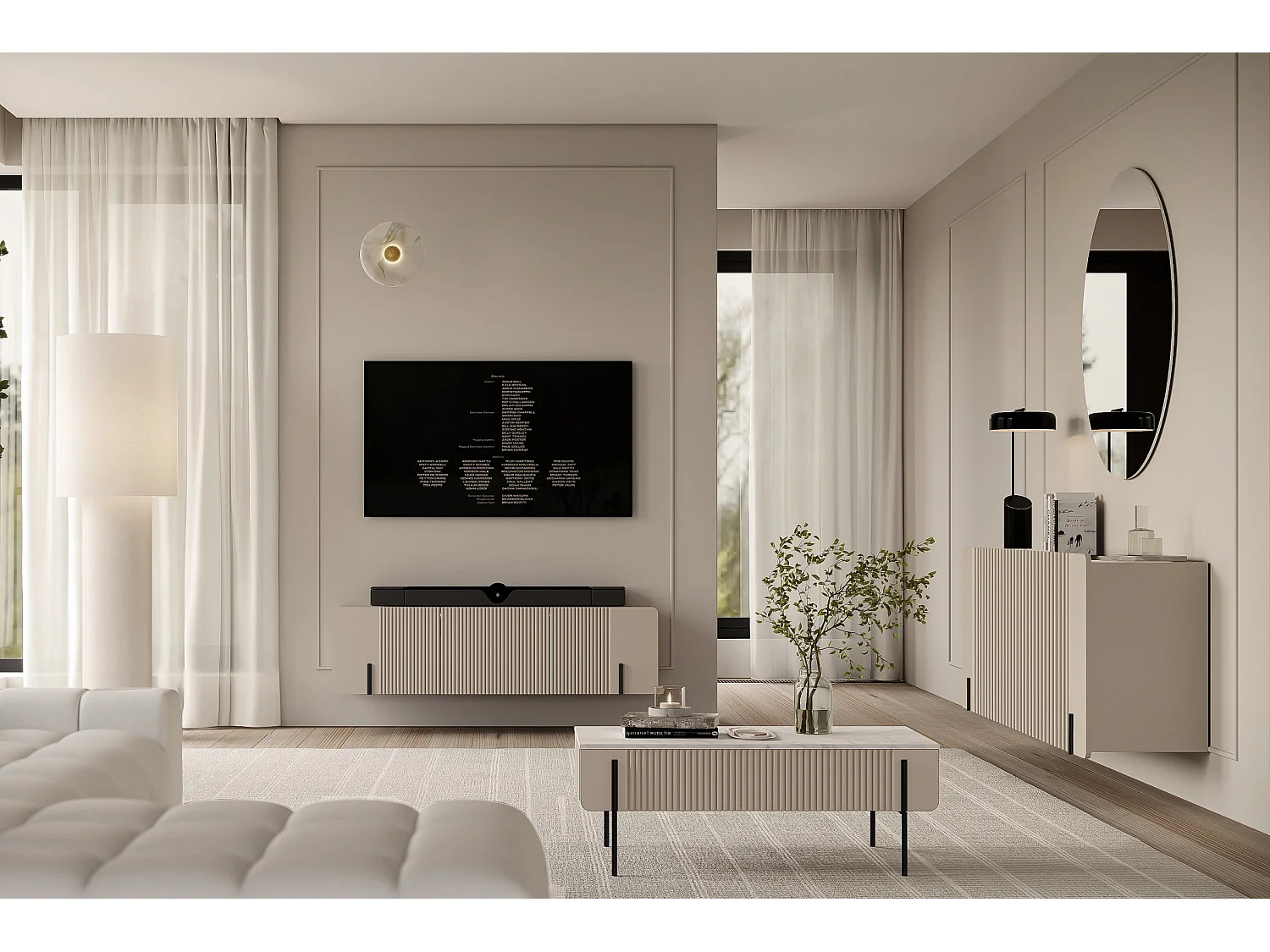 Mesita 2 cajones con pie de metal cachemir 100x40 cm