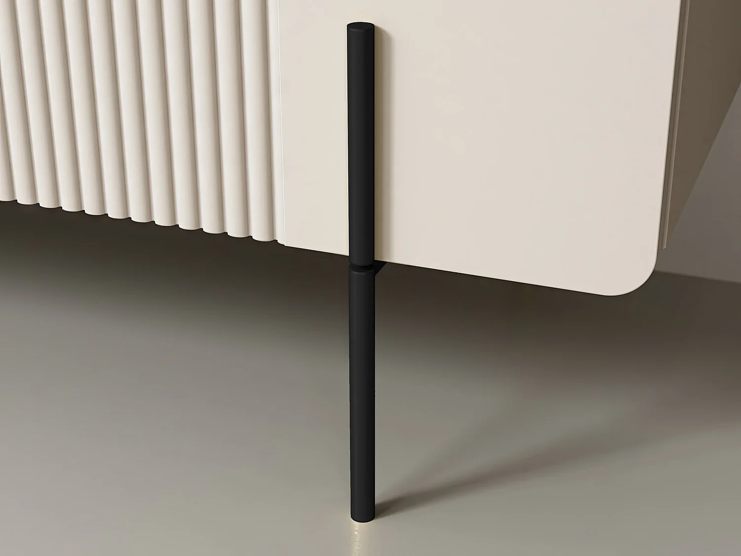 Mesita 2 cajones con pie de metal cachemir 100x40 cm