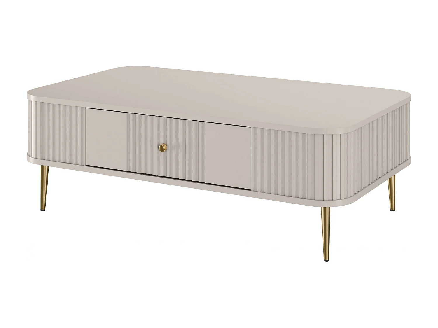 Mesita 1 cajón con pie metálico 103x35 cm