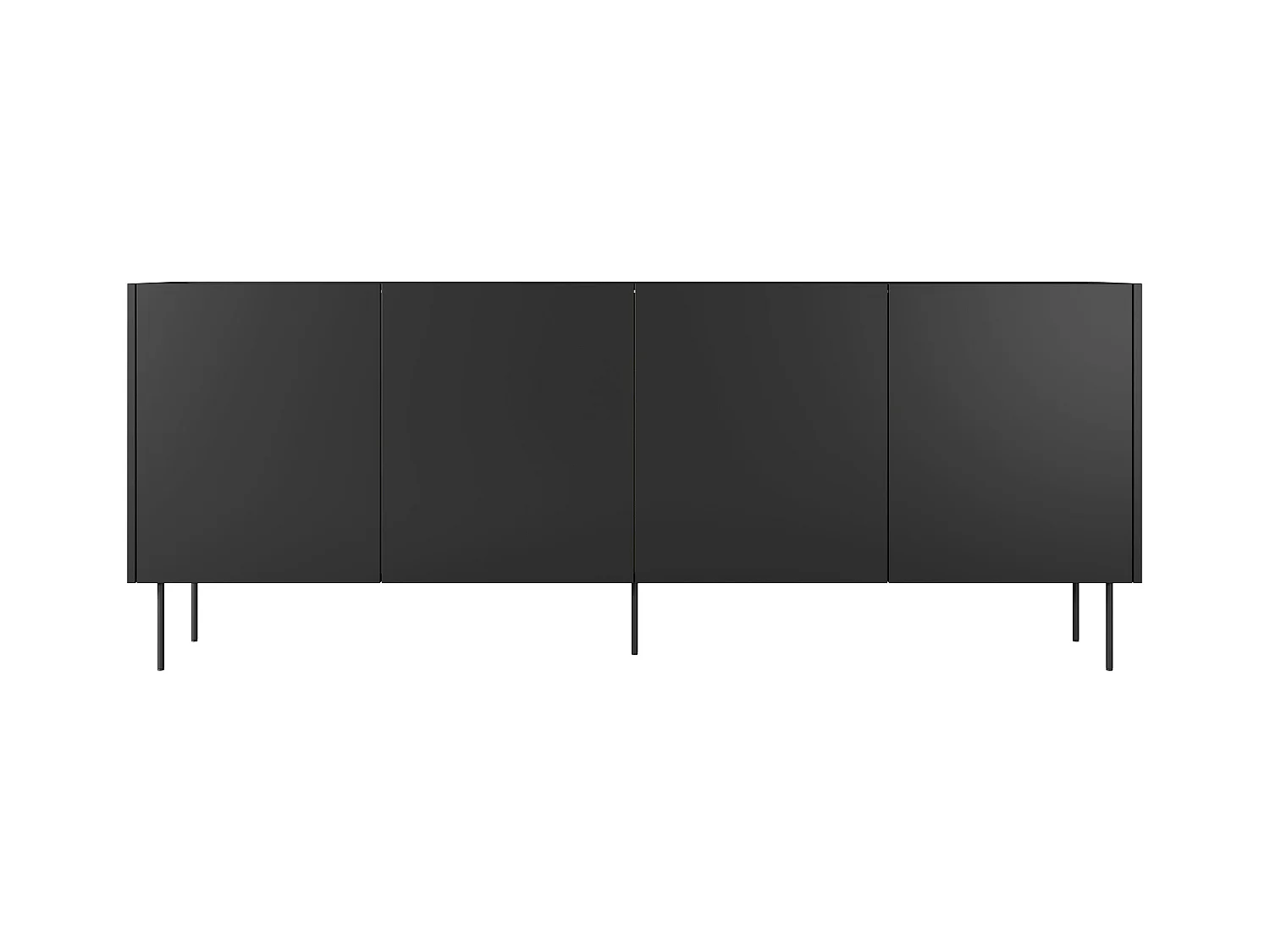 4-türige Kommode mit Metallfuß 220x85 cm