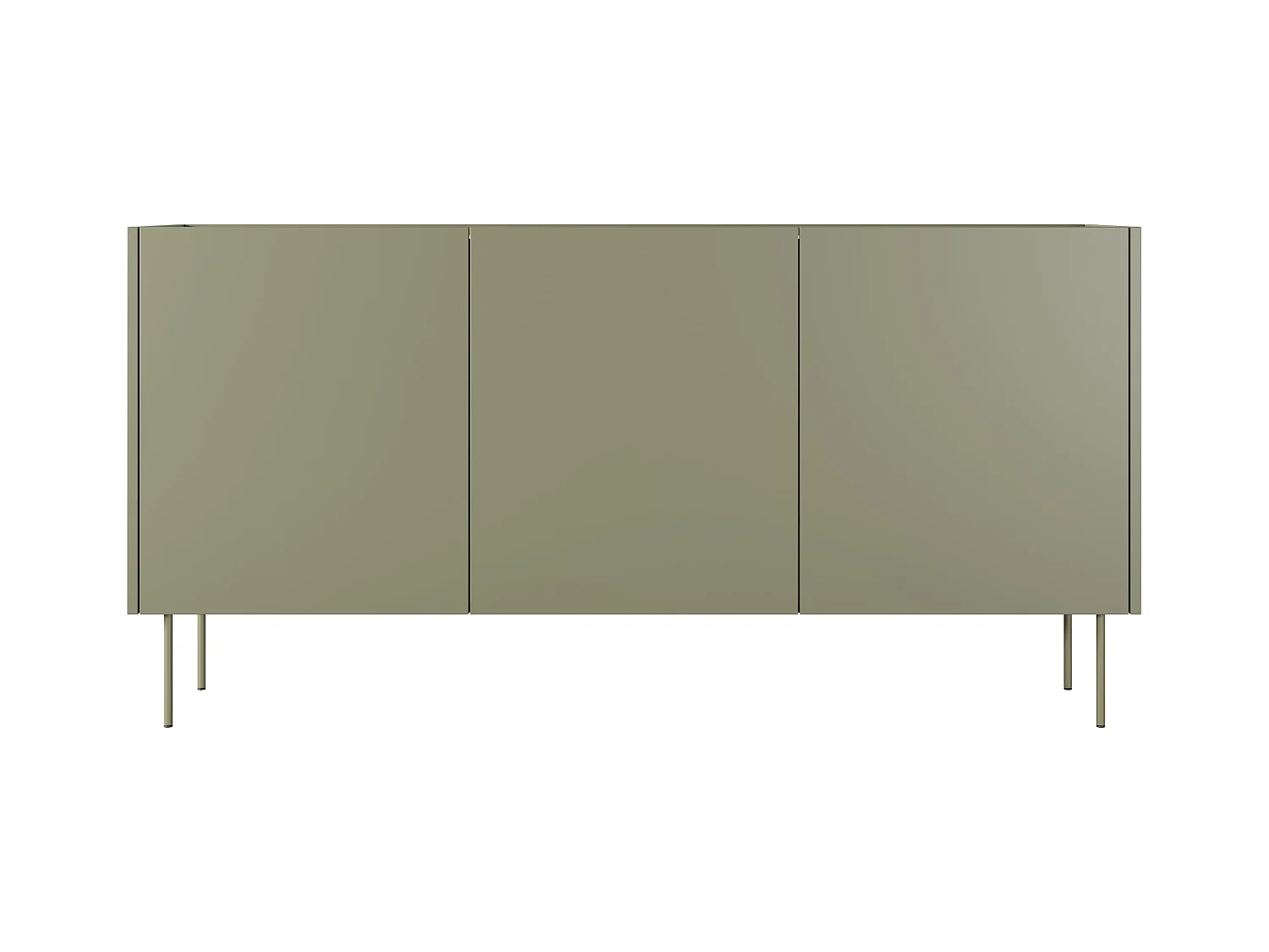 Cômoda 3 portas com pé metálico 170x85 cm