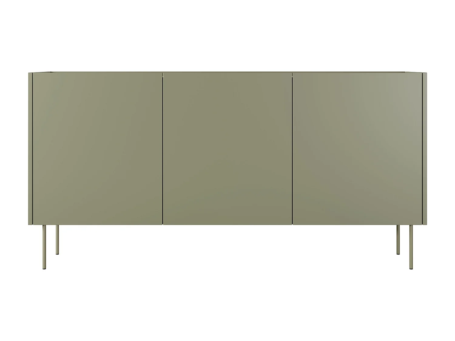 Cômoda 3 portas com pé metálico 170x85 cm