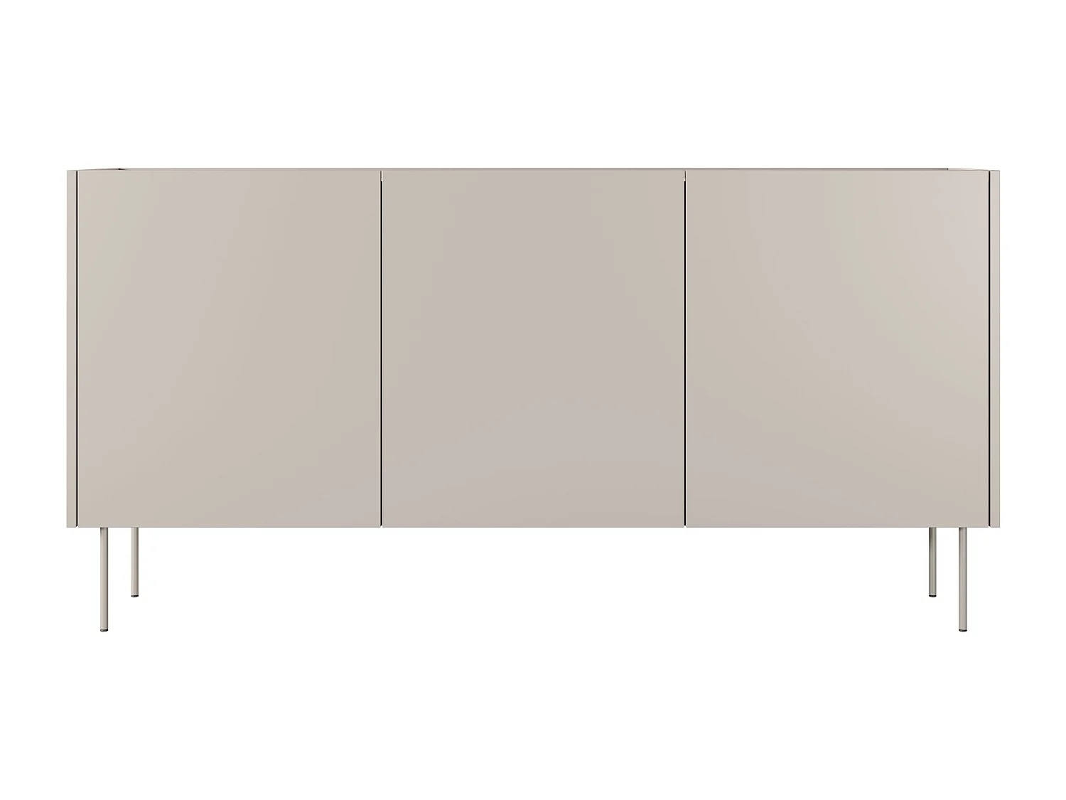 Cômoda 3 portas com pé metálico 170x85 cm