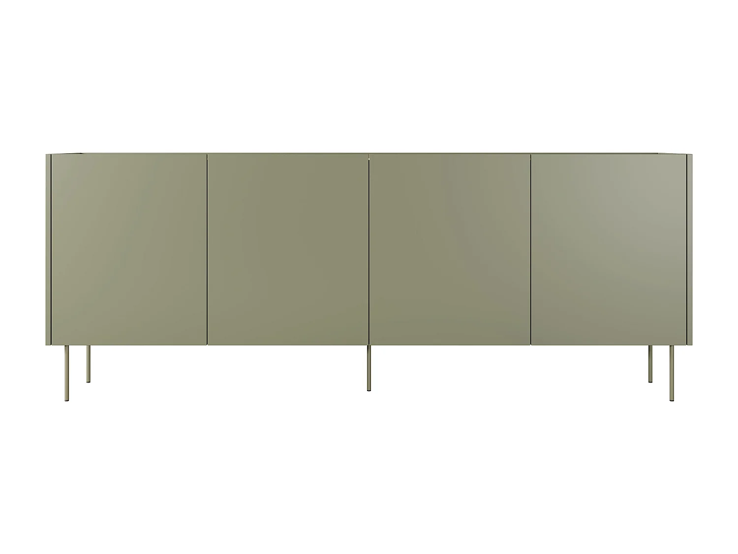 4-türige Kommode mit Metallfuß 220x85 cm