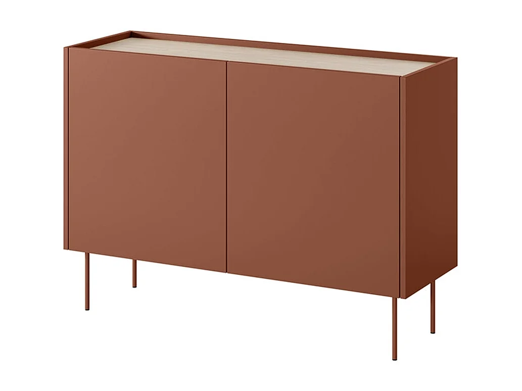 Cômoda 2 portas com pé metálico 120x85 cm