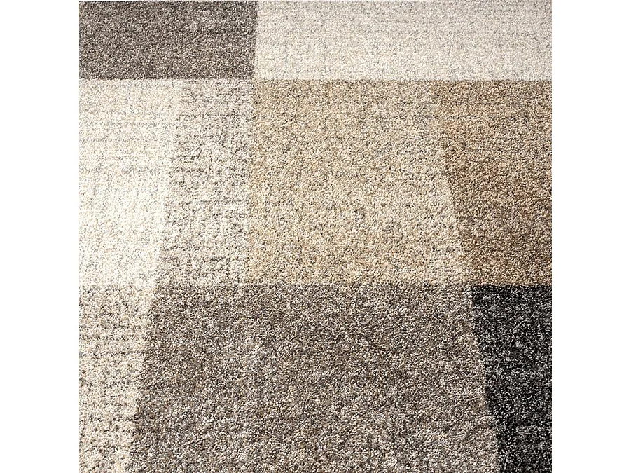 Tapis Pearl moderne salon géométrique, Beige, 200 x 280 cm