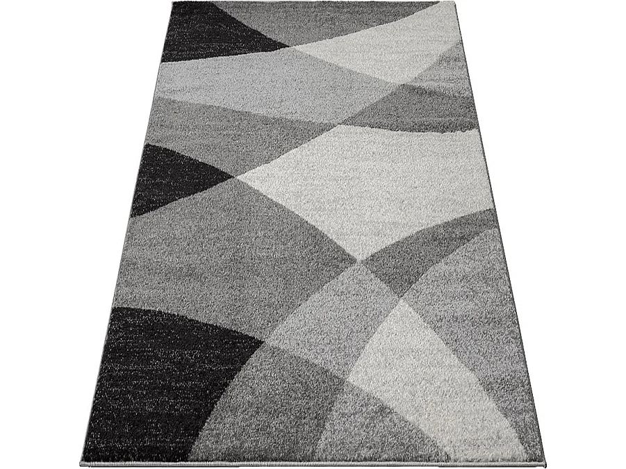 Teppich Pearl Modern Wohnzimmer Konturschnitt, Grau, 160 x 220 cm