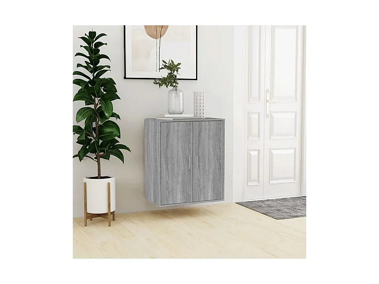 Meuble à chaussures Linka H 70cm – Design élégant et pratique-Couleur Chêne gris