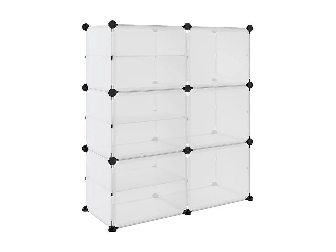 Étagère à chaussures Transparent 84x31,5x93 PP