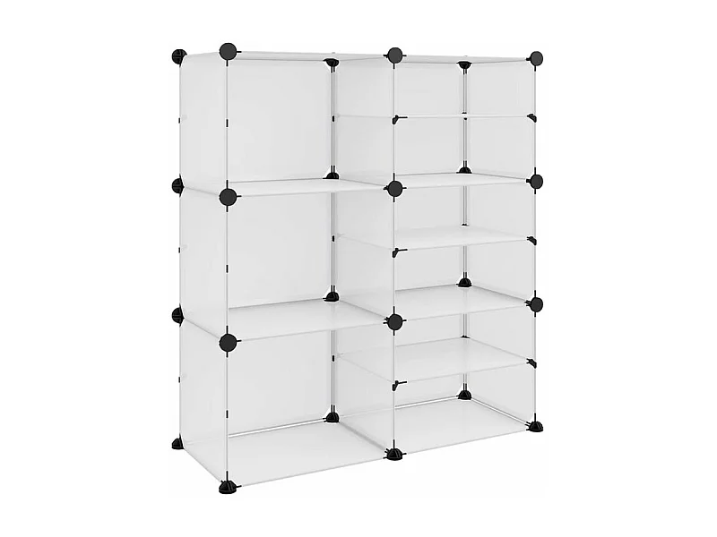 Étagère à chaussures Transparent 84x31,5x93 PP