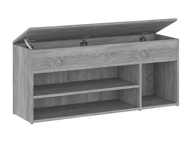 Banc à chaussures Sonoma gris 105x30x45 Bois d'ingénierie