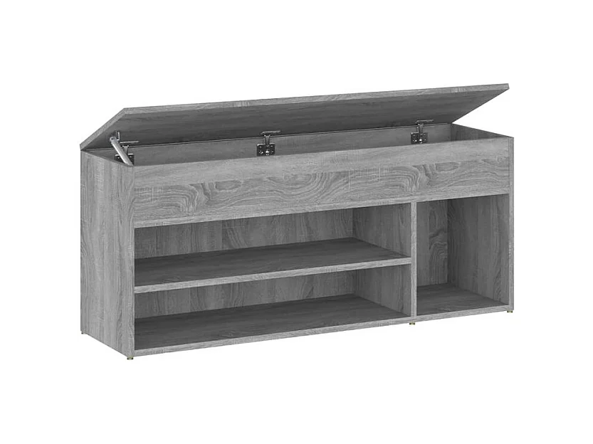 Banc à chaussures Sonoma gris 105x30x45 Bois d'ingénierie