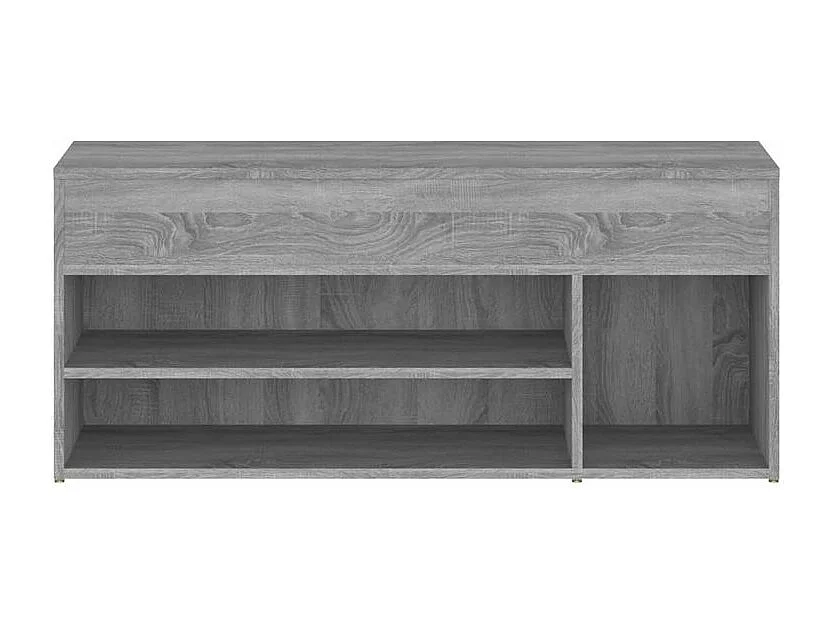 Banc à chaussures Sonoma gris 105x30x45 Bois d'ingénierie