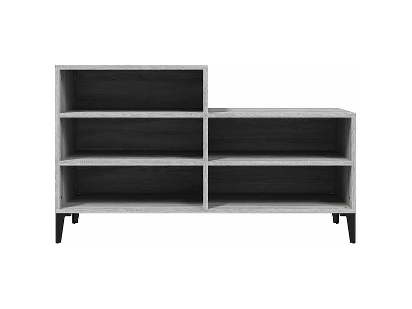 Armoire à chaussures Sonoma gris 102x36x60 Bois d'ingénierie