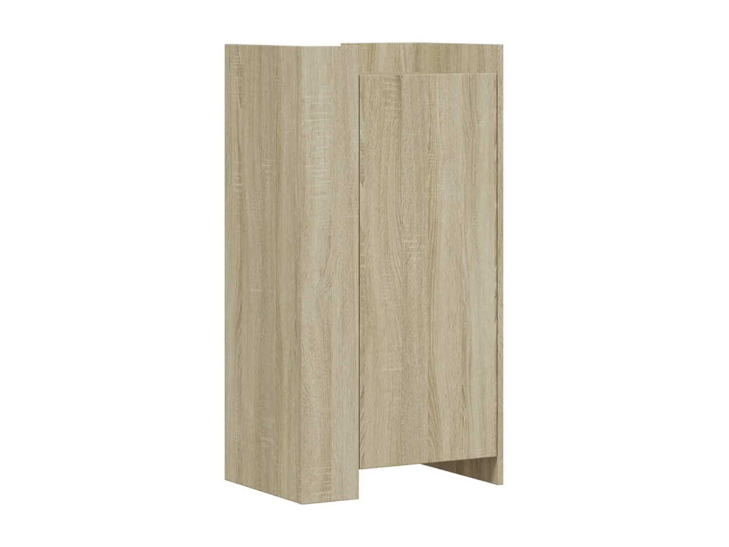 Armoire à chaussures en bois Lika L52xP37.5xH100 - Compacte et moderne-Couleur Noir