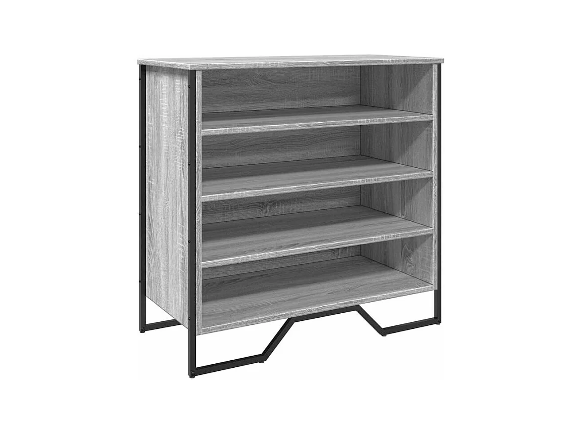 Armoire à chaussures sonoma gris 80x38x78 bois d'ingénierie