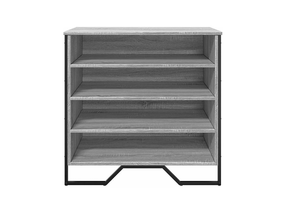 Armoire à chaussures sonoma gris 80x38x78 bois d'ingénierie