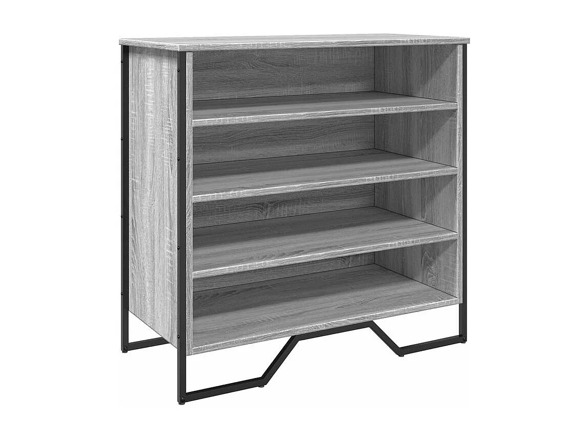 Armoire à chaussures sonoma gris 80x38x78 bois d'ingénierie