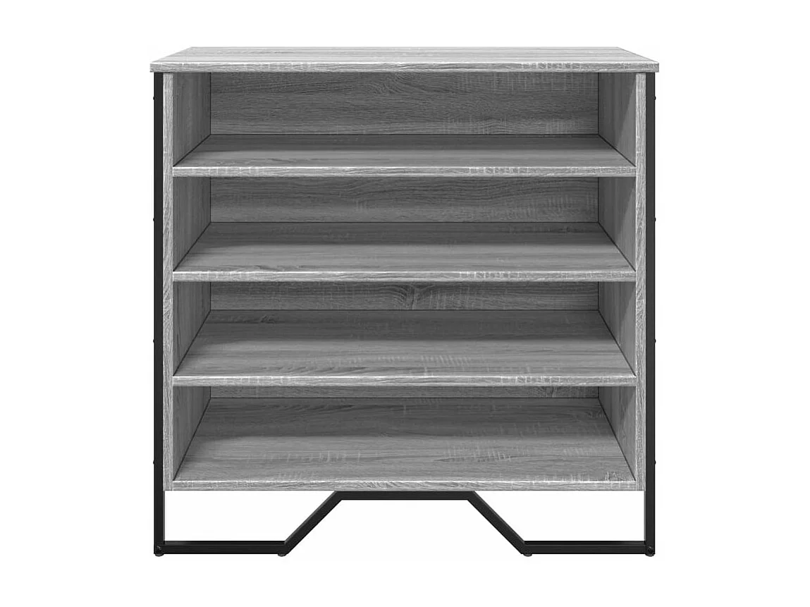 Armoire à chaussures sonoma gris 80x38x78 bois d'ingénierie