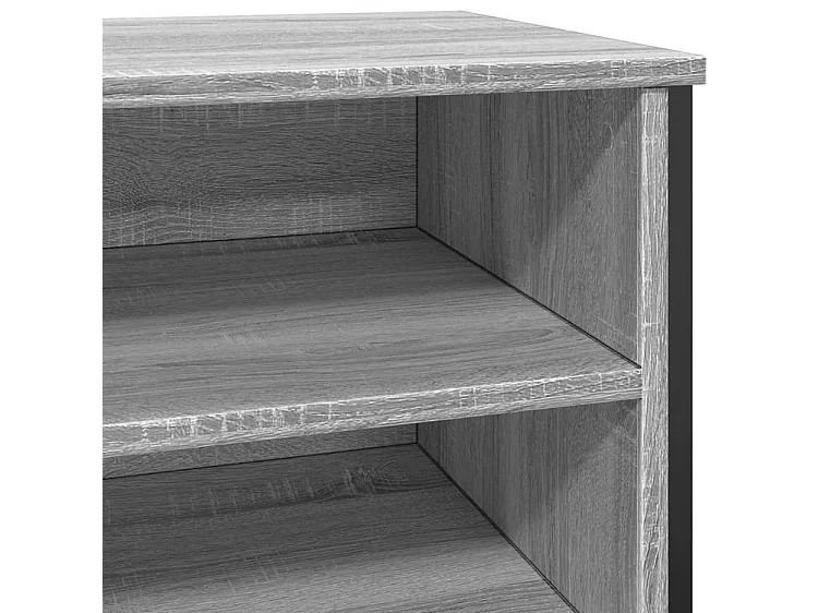 Armoire à chaussures sonoma gris 80x38x78 bois d'ingénierie