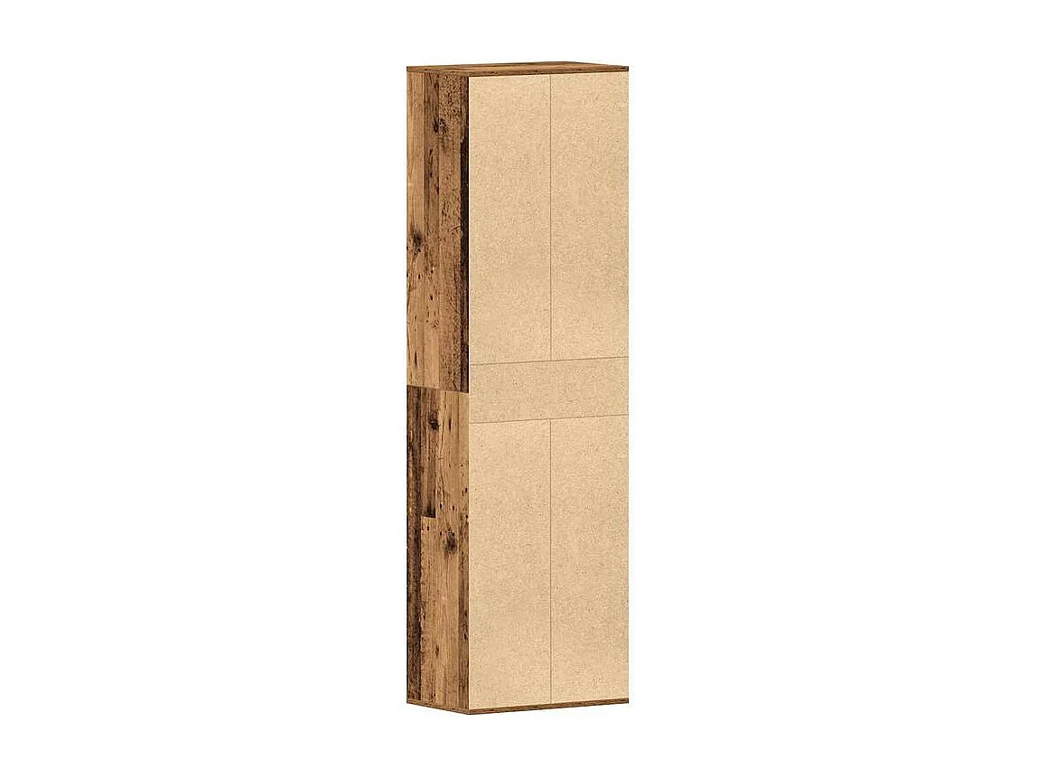 Armoire à chaussures vieux bois 54x34x183 bois ingénierie
