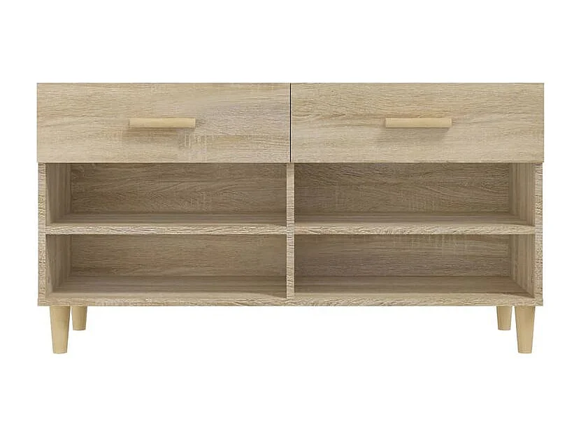 Armoire à chaussures Chêne sonoma 102x35x55 Bois d'ingénierie