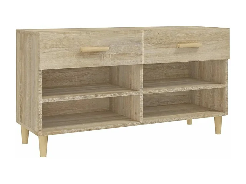 Armoire à chaussures Chêne sonoma 102x35x55 Bois d'ingénierie